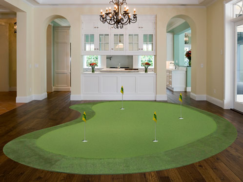 Fully portable putting greens