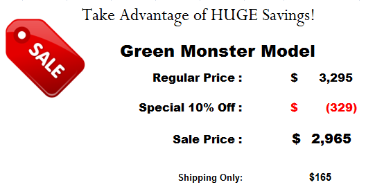 Green Monster Model Discount Green Monster Putting Green Special Price