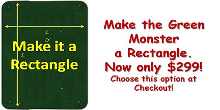 Square the Monster Discount Large Indoor / Outdoor Putting Green