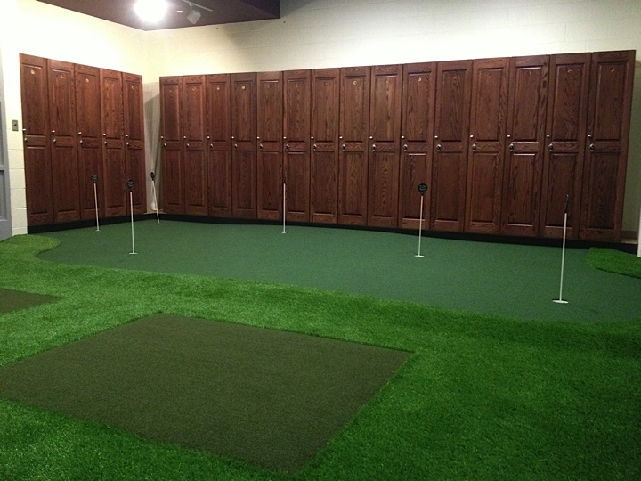 Golf Rooms Putting Greens and Hitting Mats
