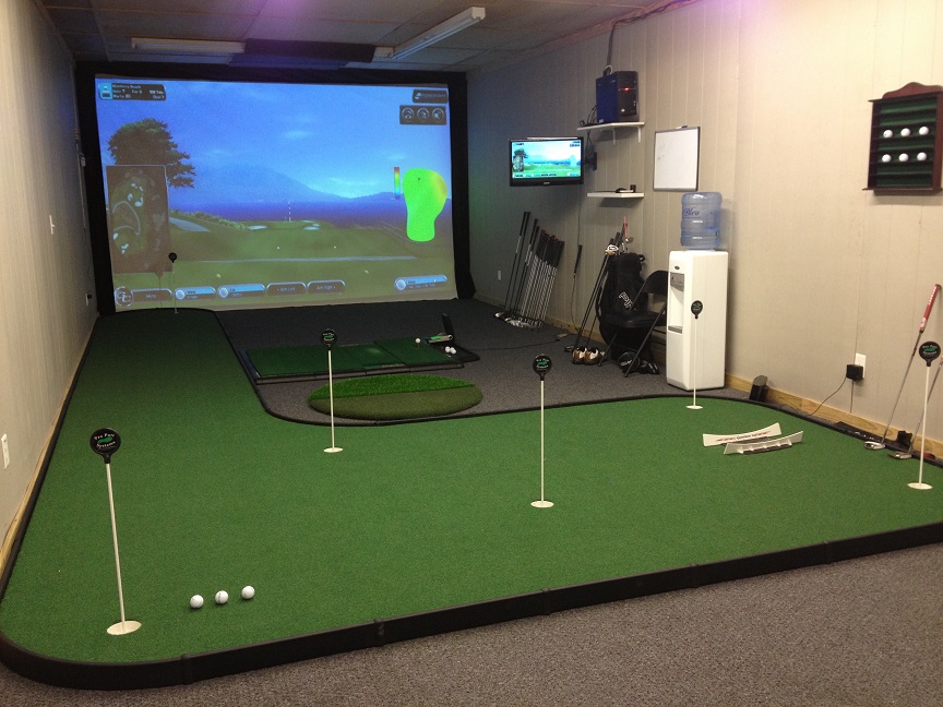 indoor golf room