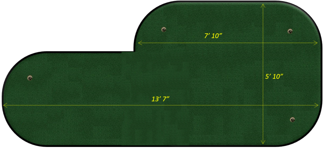 portable indoor putting green, tour pro model