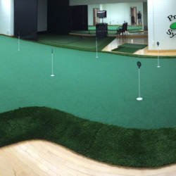 indoor golf green for west virginia university