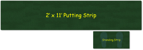 portable putting green strip