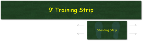 9 foot putting green strip