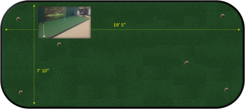 8 x 20 putting green