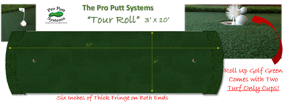 tour roll putting green strip