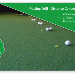Distance Control Putting Drill