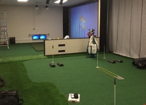 Commercial Indoor Golf Center Installtion